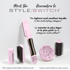 BaBylissPRO® Nano Titanium™ STYLE/SWITCH™ Séchoir multi-coiffant ionique (Série Limitée Rose), , hi-res